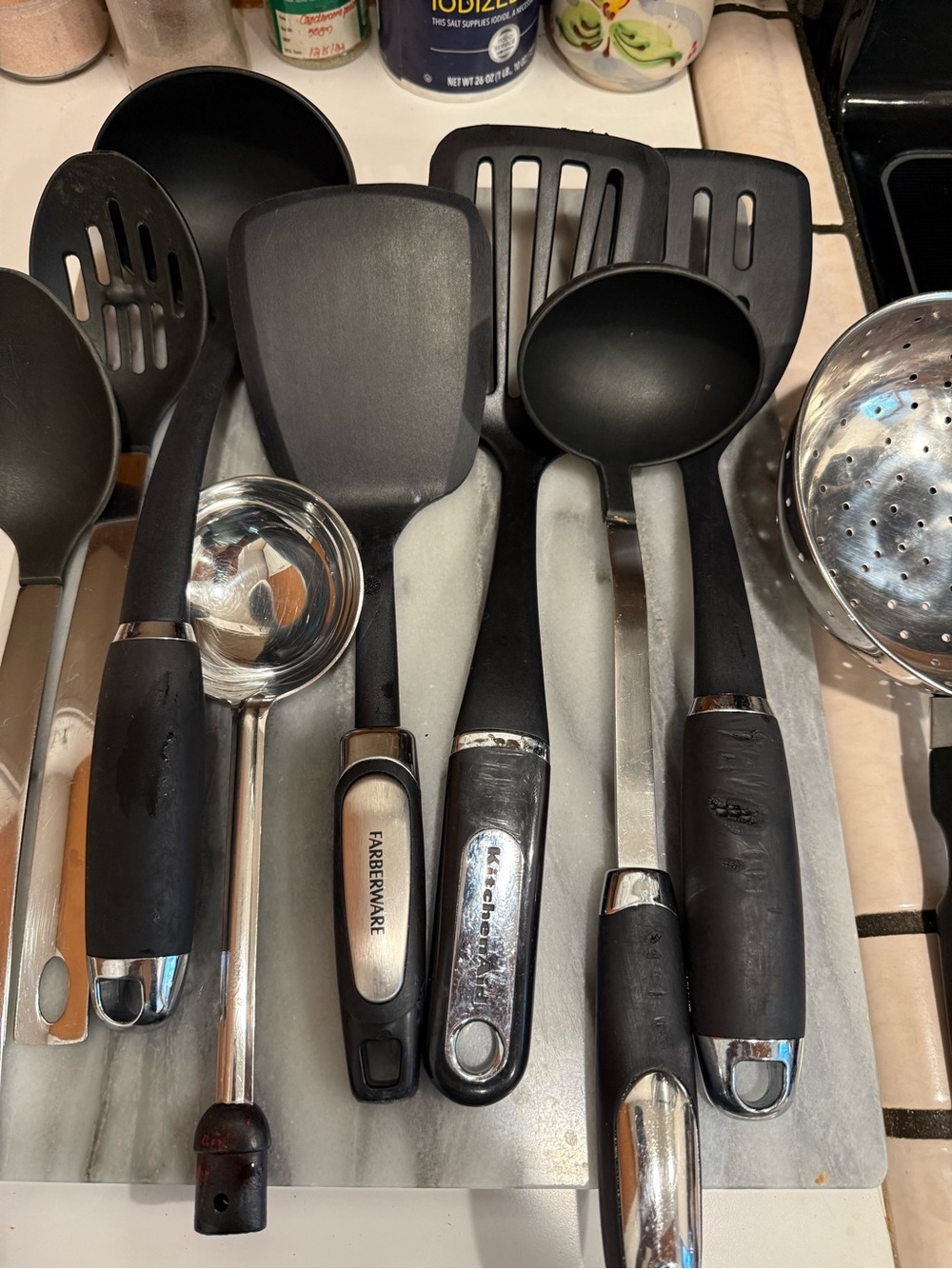 KitchenAid Black Nonstick Cooking & Serving Utensil Set